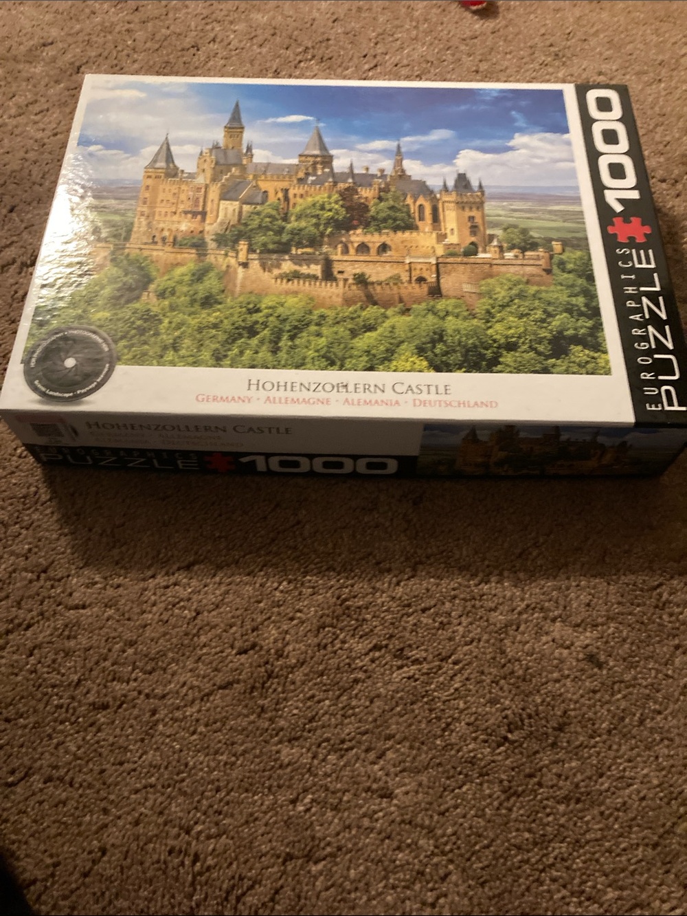 Hohenzollern Castle 1000-Piece Puzzle - Blue/Green